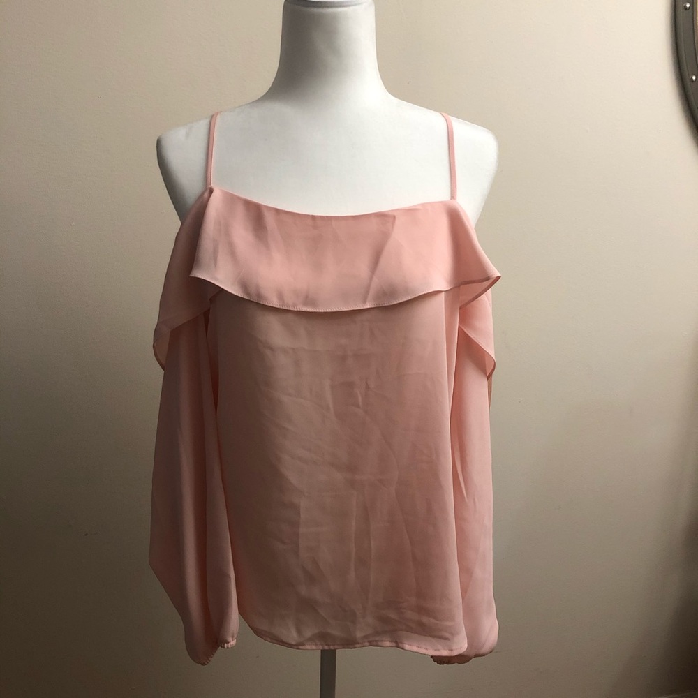 1.STATE Cold Shoulder Top